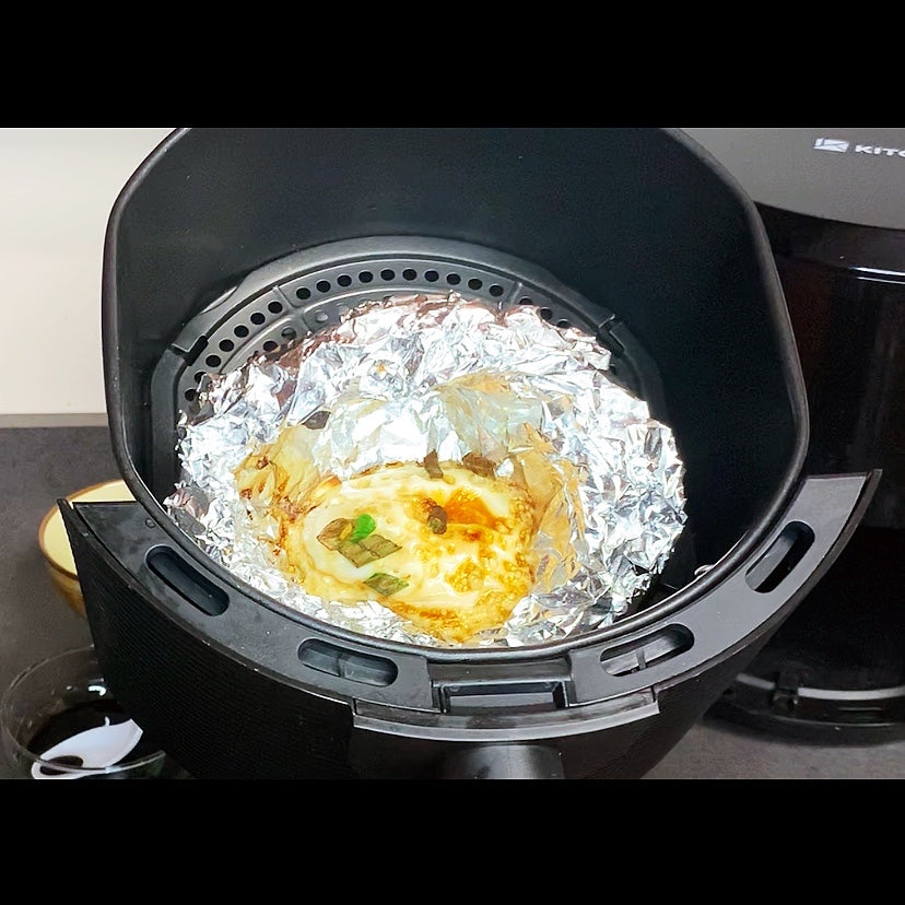 Air fried eggs