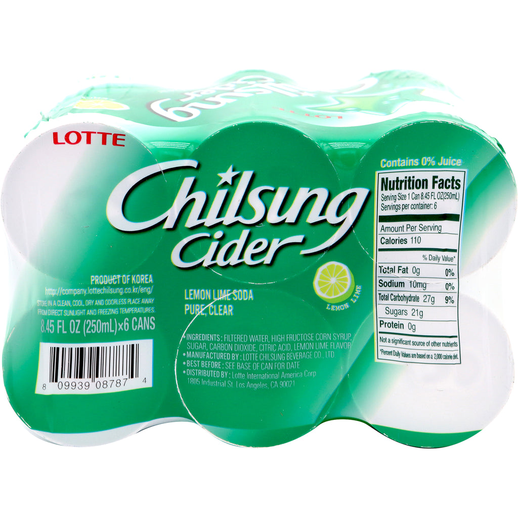 LOTTE chilsung cider
