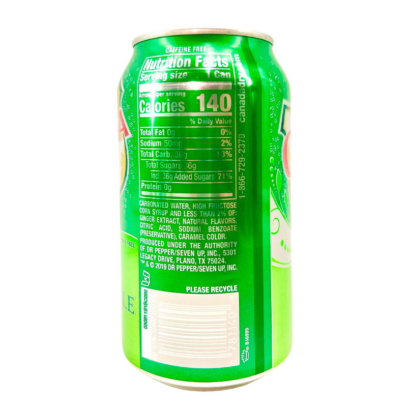 CANADA DRY ginger ale 12 oz can