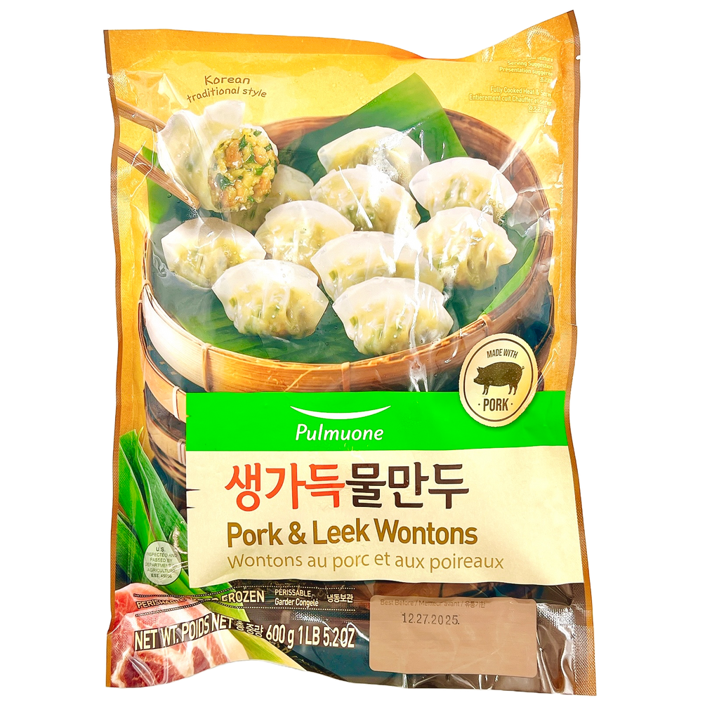 PMO pork & leek mini wontons