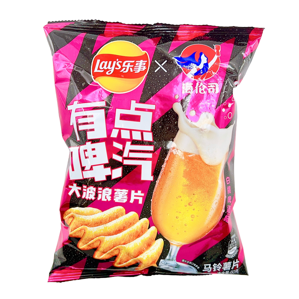 LAYS chips white peach beer flavor