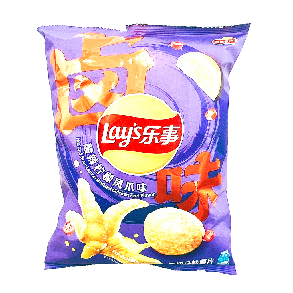 LAYS hot&sour braised chkn flav chips