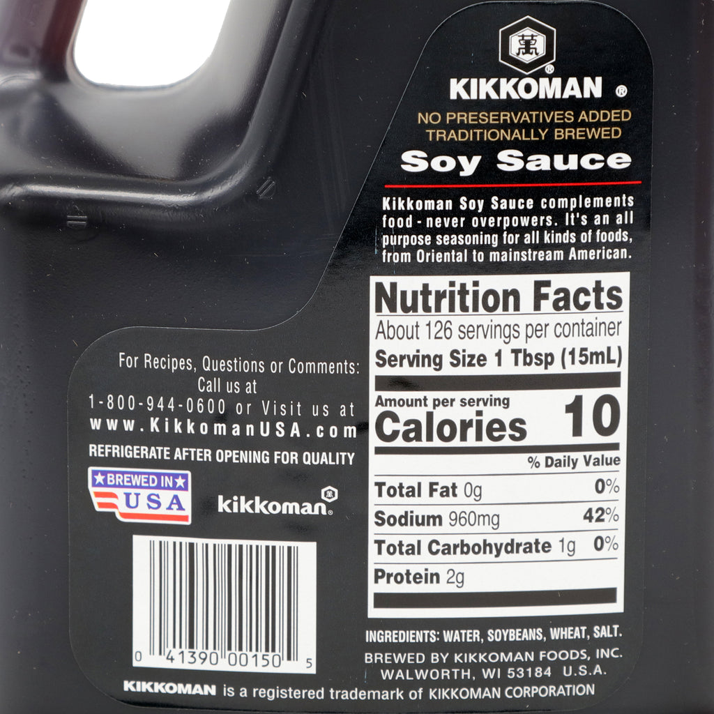 KIKKOMAN soy sauce plasctic-nutrition