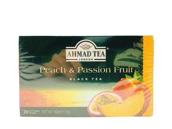 AHMAD TEA LONDON peach & passion fruit black tea