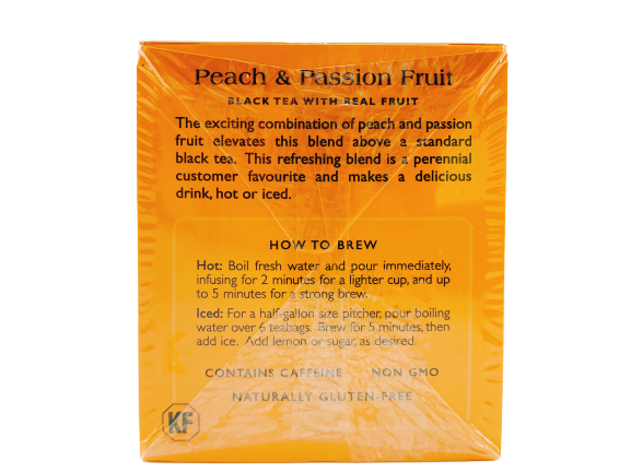 AHMAD TEA LONDON peach & passion fruit black tea